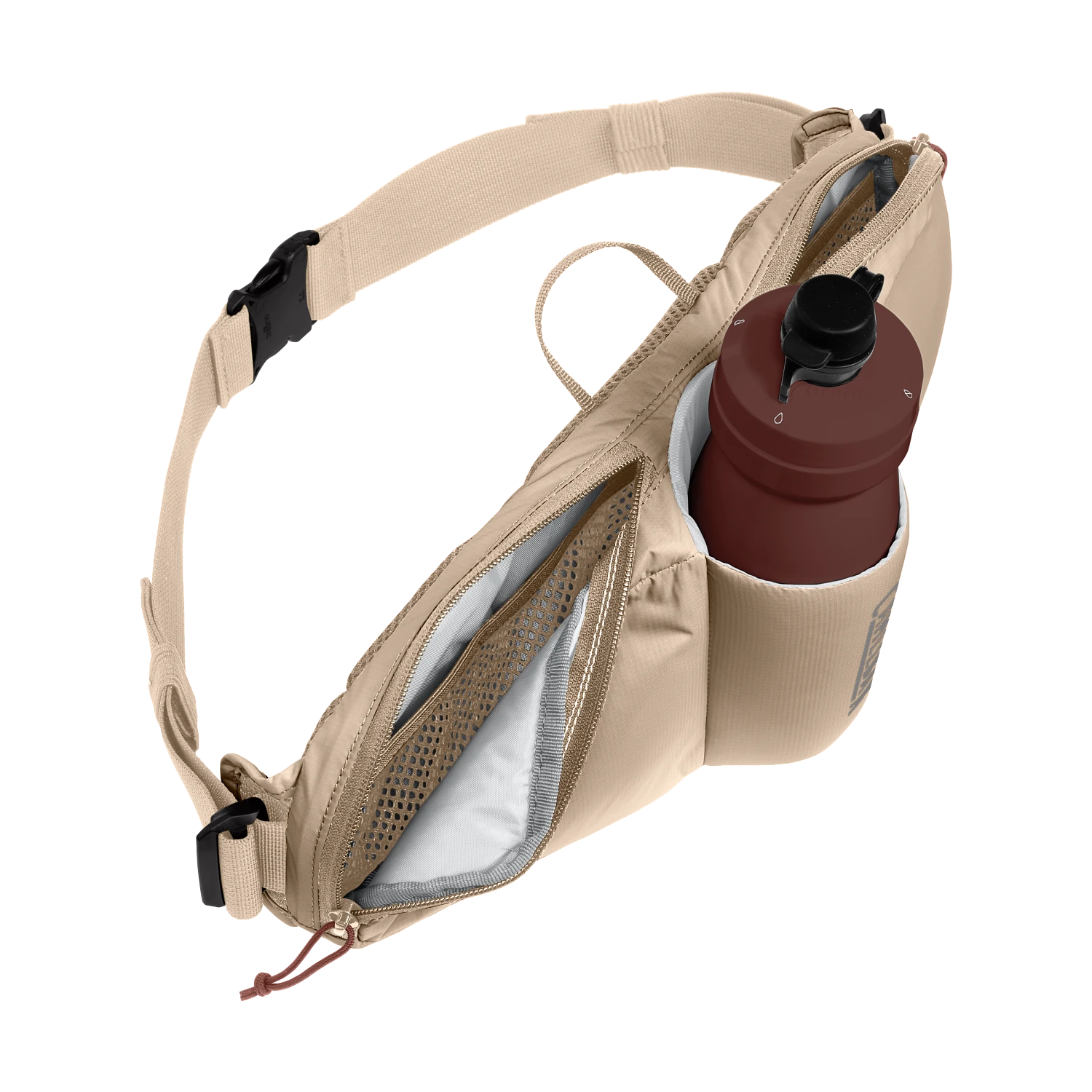 CAMELBAK PODIUM FLOW 2 WAIST PACK WITH 21oz PODIUM DIRT SERIES BOTTLE