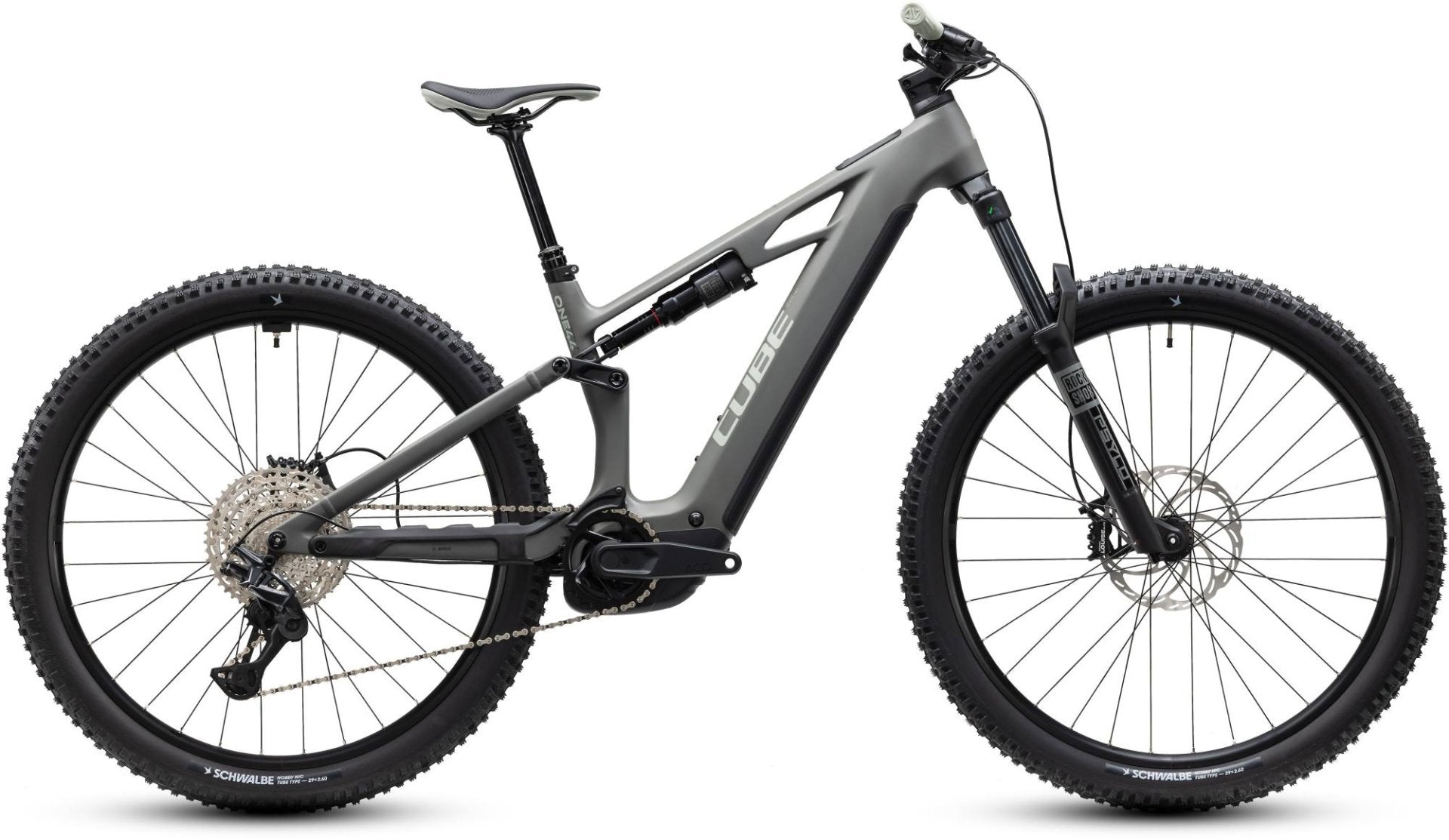 CUBE STEREO HYBRID ONE44 HPC PRO 800 eMTB BIKE 2027 OLDGREY 'N' BLACK
