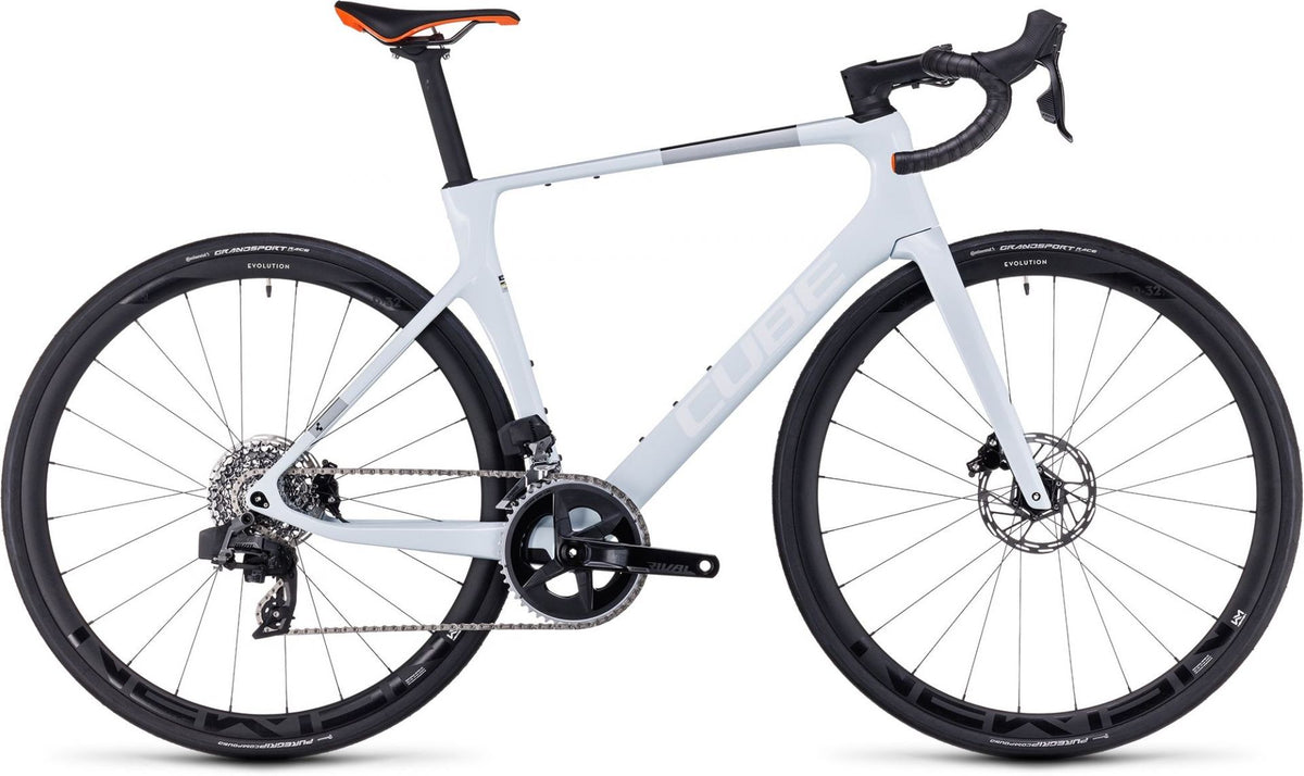 CUBE AGREE C:62 PRO ROAD BIKE 2023 WHITE ´N´ ORANGE