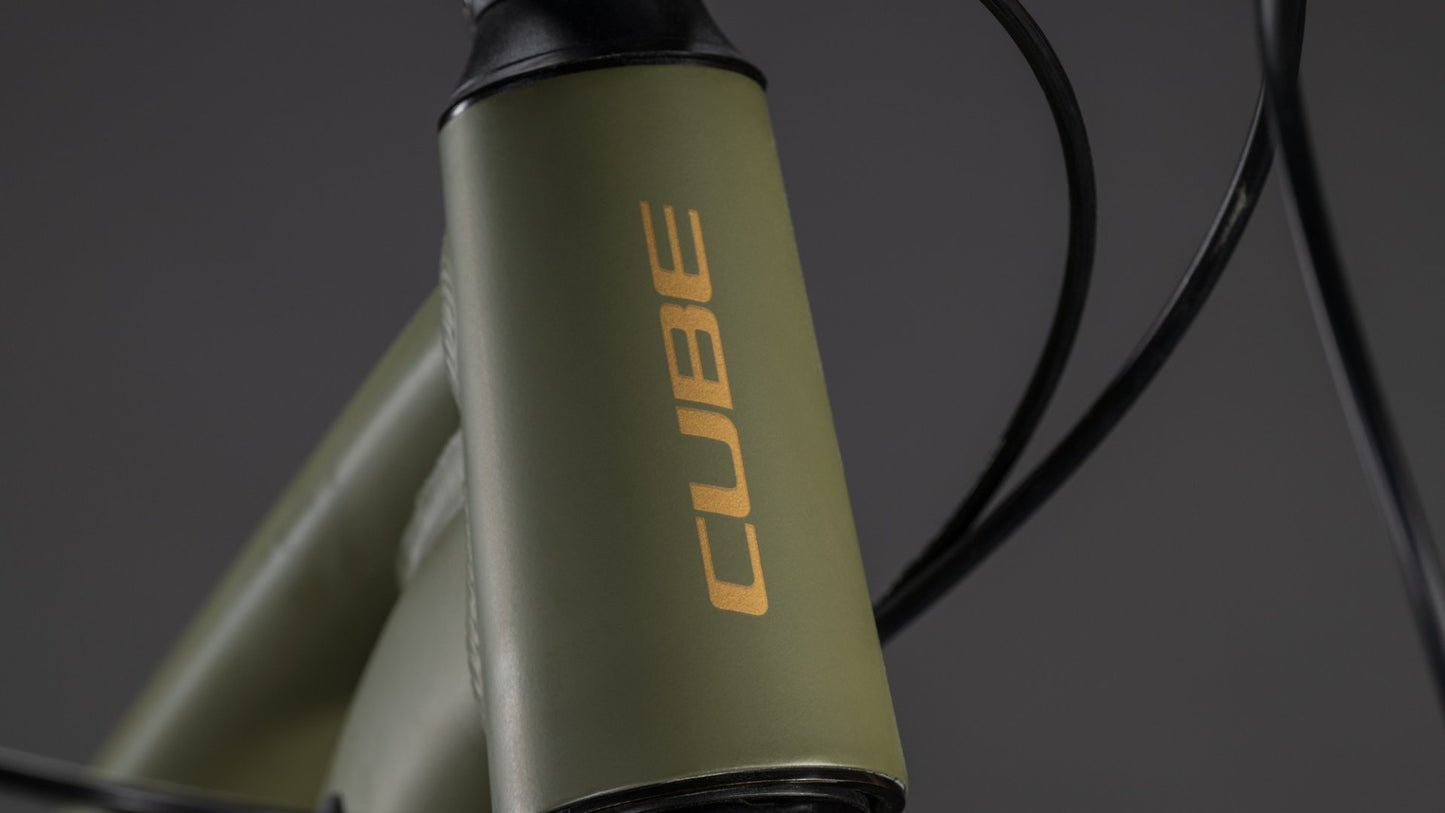 CUBE AIM SLX HARDTAIL MTB BIKE 2026 DUSTYOLIVE' N 'GOLD