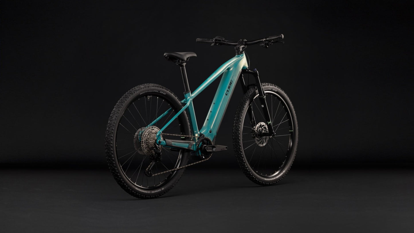 CUBE REACTION HYBRID PERFORMANCE 720 HARDTAIL eMTB BIKE 2027 MALDIVIAN 'N' BLACK