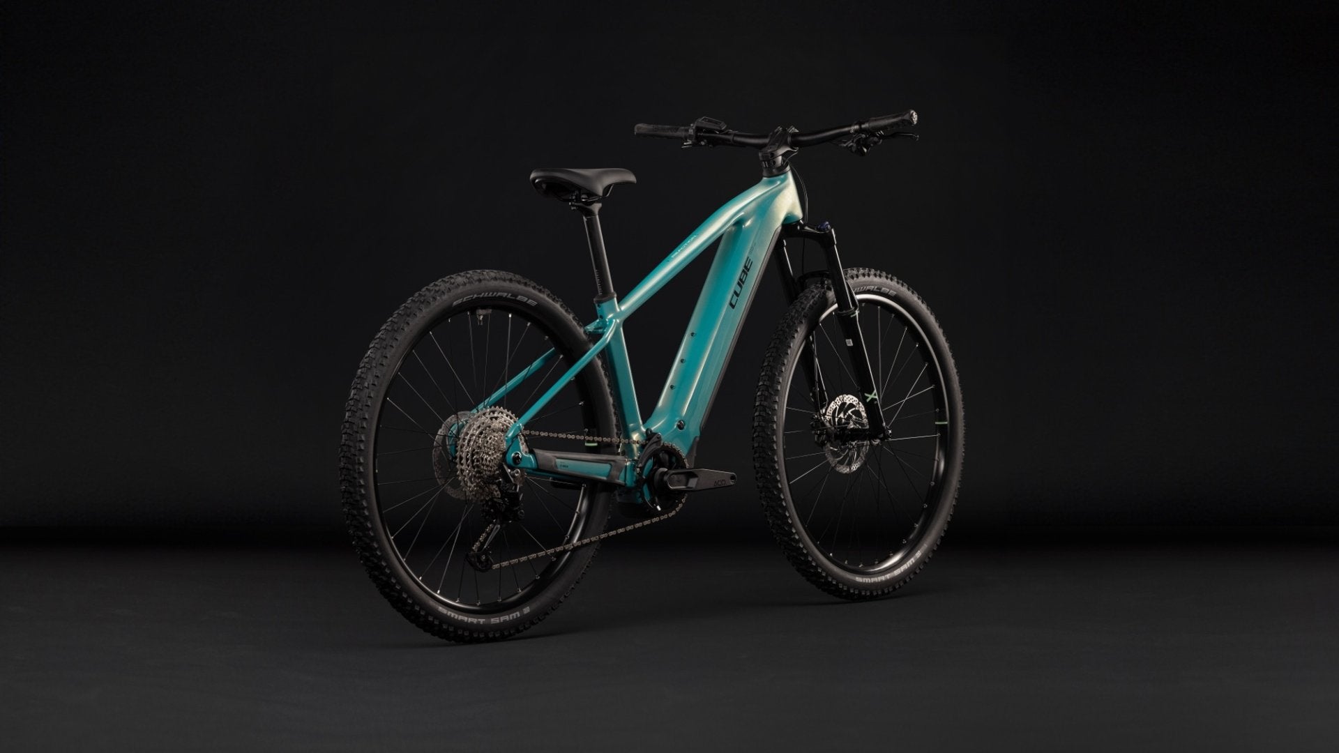 CUBE REACTION HYBRID PERFORMANCE 720 HARDTAIL eMTB BIKE 2027 MALDIVIAN 'N' BLACK