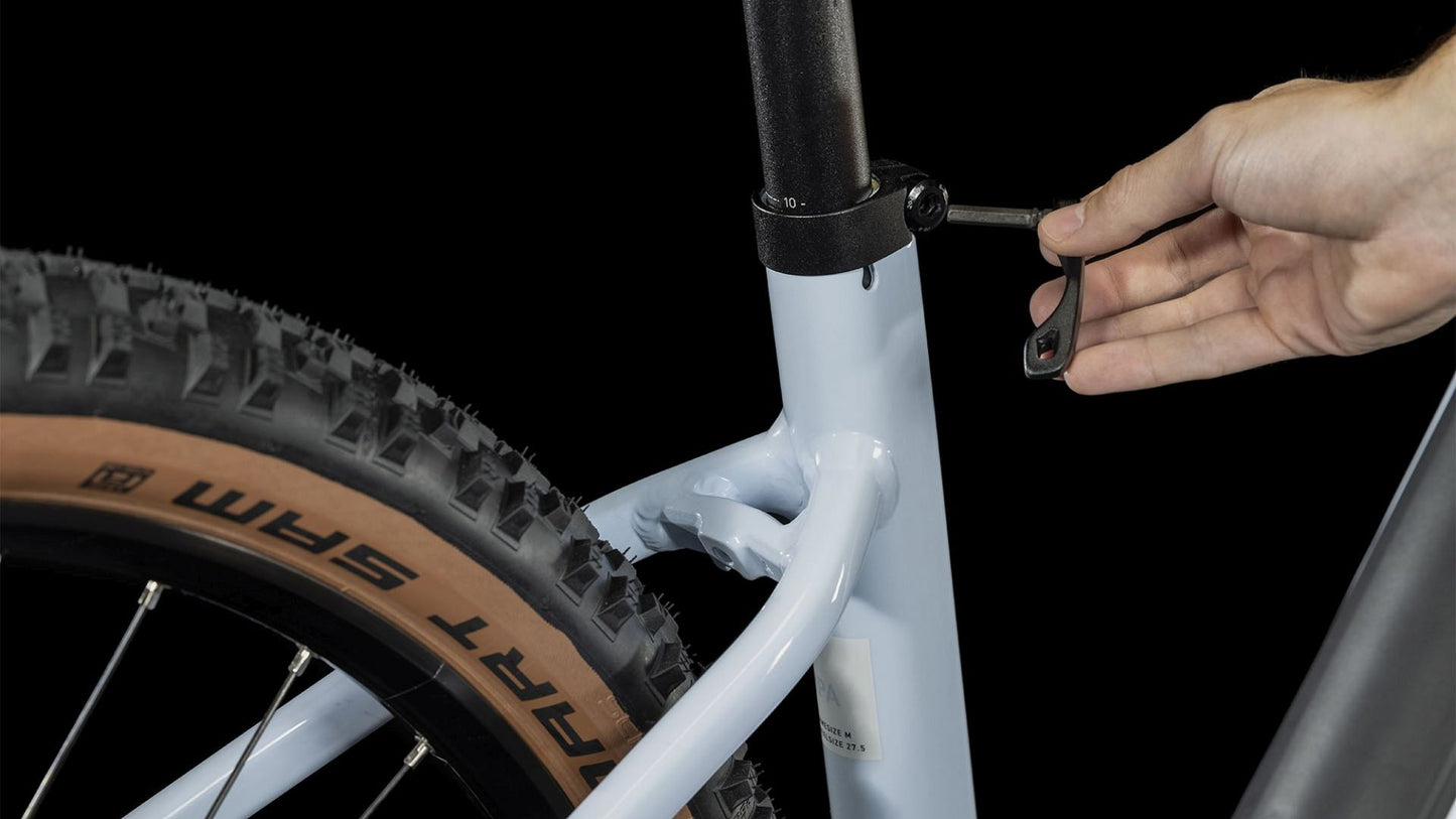CUBE REACTION HYBRID PRO 750 EASY ENTRY eMTB BIKE 2023 FLASHWHITE ´N´ BLACK