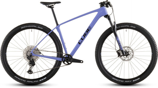 CUBE REACTION C:62 ONE HARDTAIL MTB BIKE 2026 LUCIDLILAC' N 'BLACK