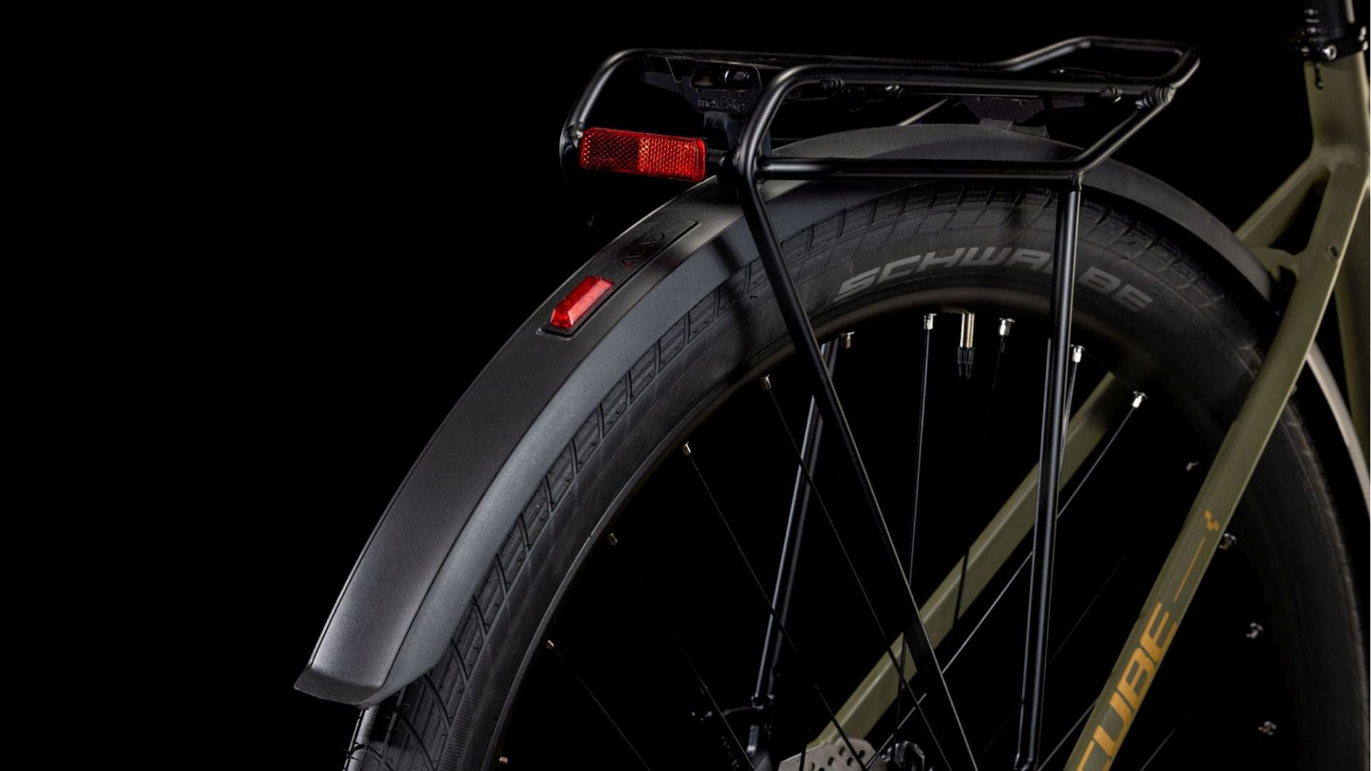 CUBE HYDE PRO FE CITY BIKE 2025 DUSTYOLIVE' N 'GOLD