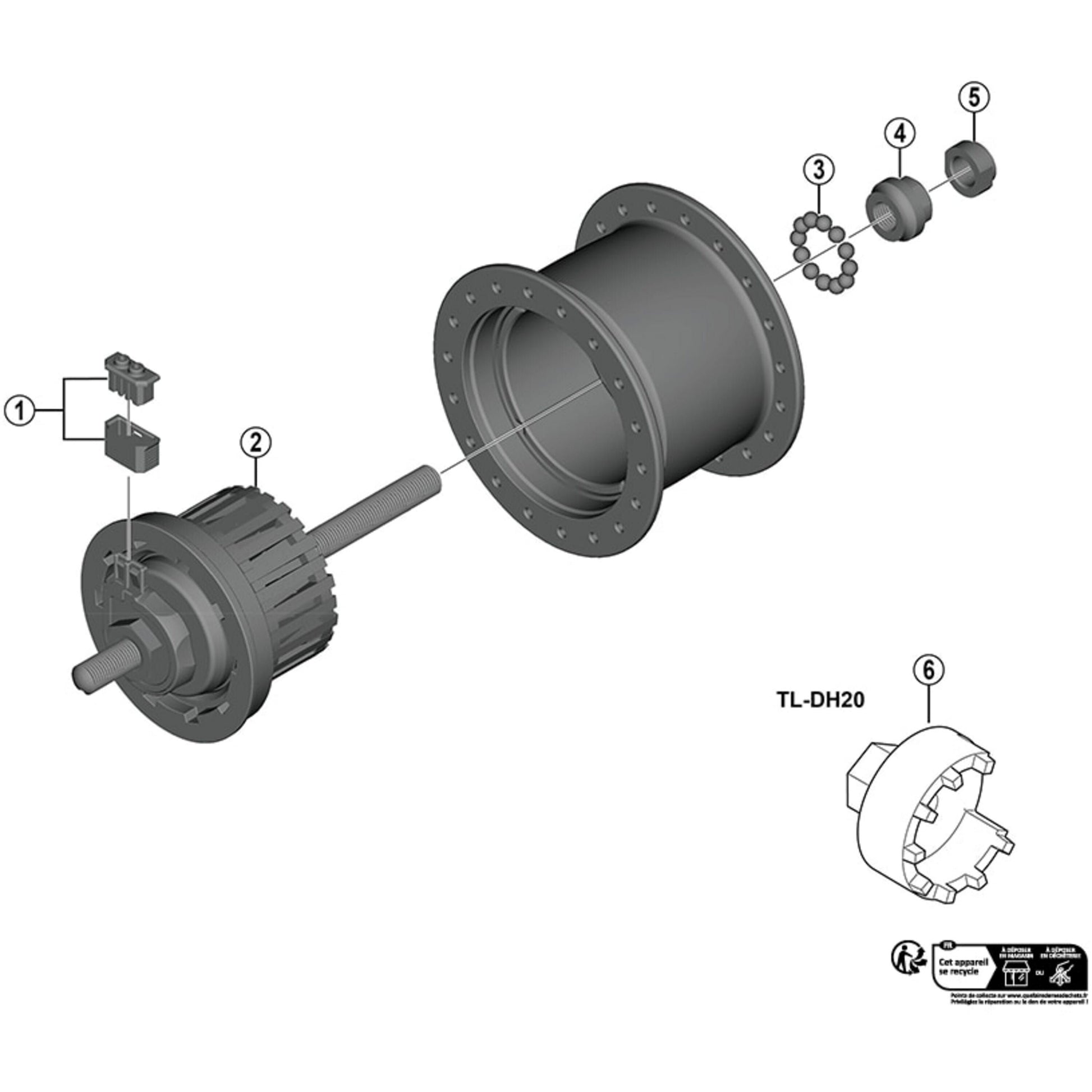 SHIMANO CONNECTOR PLUG WITH COVER FOR HUB DYNAMO