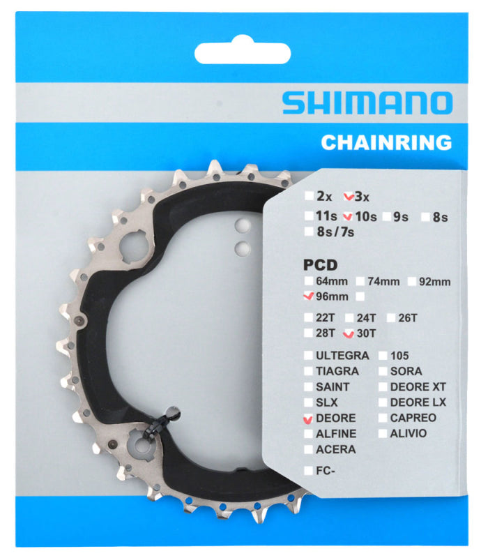 SHIMANO DEORE 10-SPEED CHAINRING FOR FC-M6000-3 40/30/22T