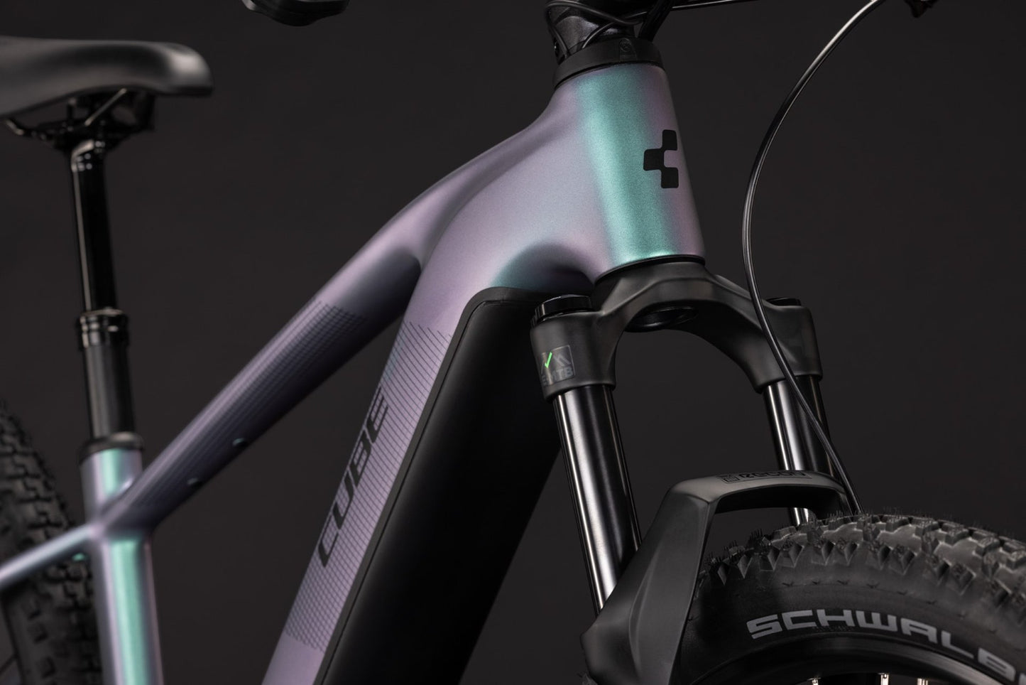CUBE REACTION HYBRID PRO 800 HARDTAIL eMTB BIKE 2027 POLARLIGHT 'N' BLACK