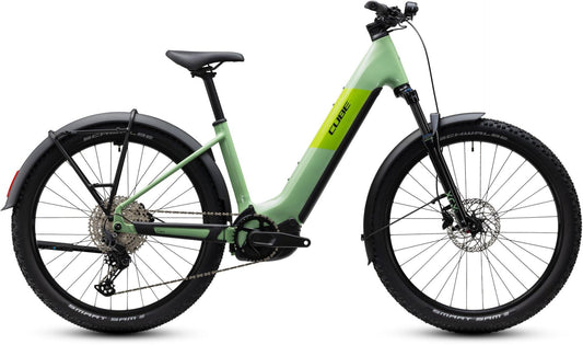 CUBE REACTION HYBRID ONE 720 FE HARDTAIL eMTB BIKE 2027 CACTUS 'N' BLACK (EASY ENTRY)