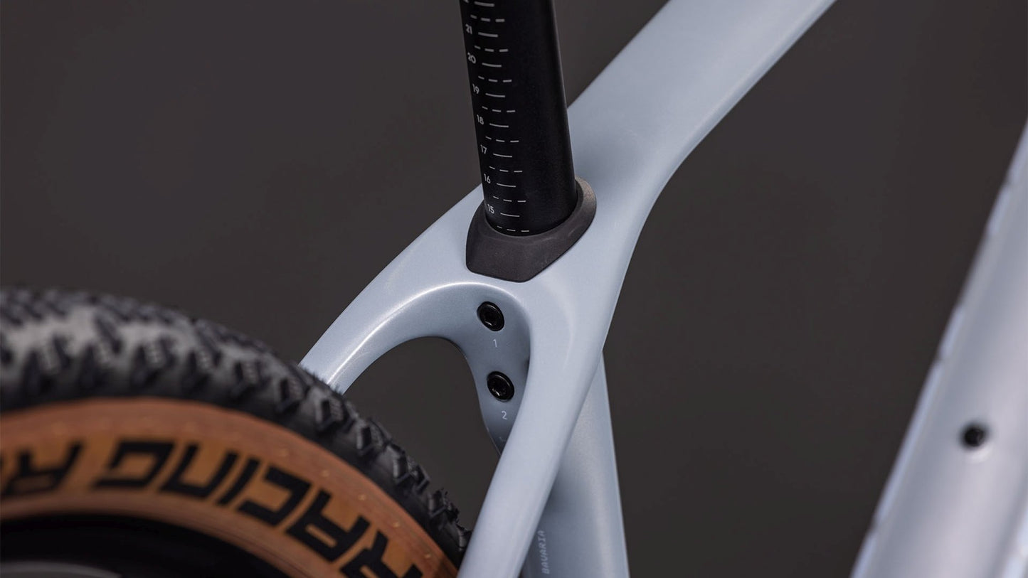 CUBE REACTION C:62 RACE HARDTAIL MTB BIKE 2026 FOGGREY' N 'WHITE