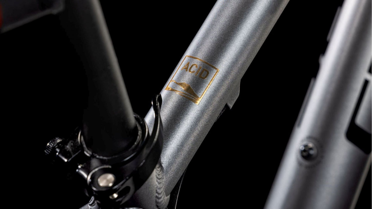 CUBE ACID 240 DISC ALLROAD KID'S BIKE 2025 GREY' N 'FLASH