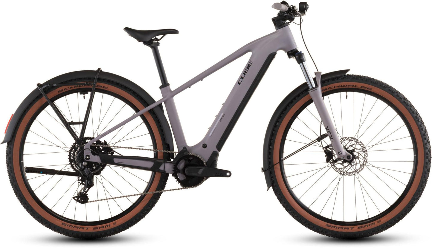 CUBE REACTION HYBRID PERFORMANCE FE 600 eMTB BIKE 2026 PLUMGREY' N 'BLACK