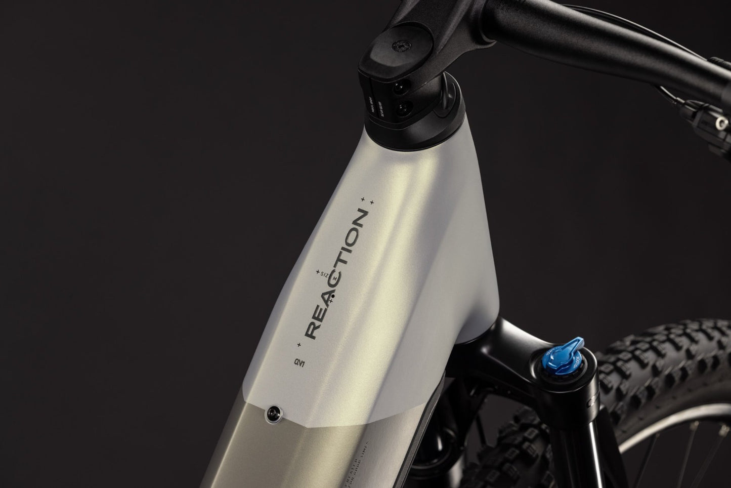 CUBE REACTION HYBRID ONE 720 HARDTAIL eMTB BIKE 2027 PEARLSILVER 'N' CHROME (EASY ENTRY)