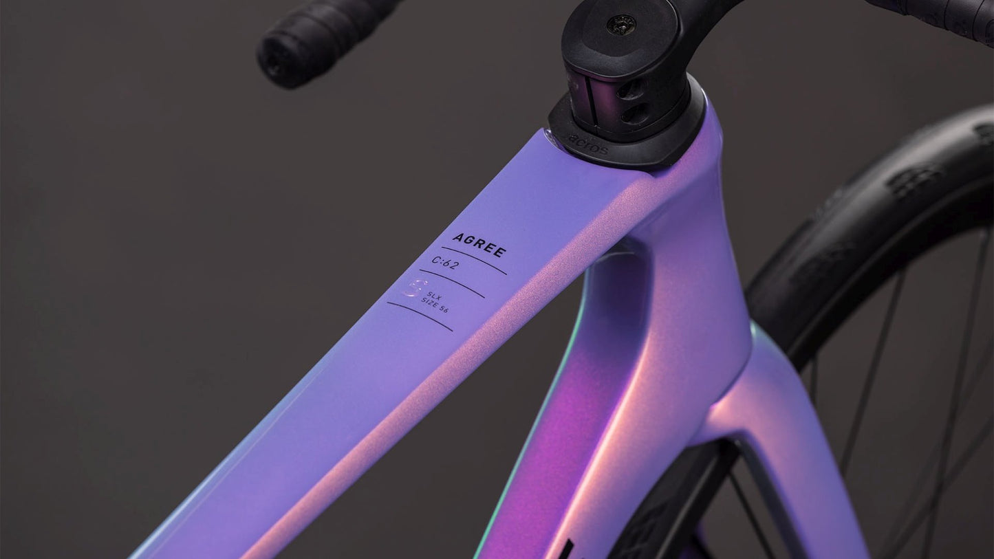 CUBE AGREE C:62 SLX ROAD BIKE 2026 COSMICPURPLE' N 'BLACK