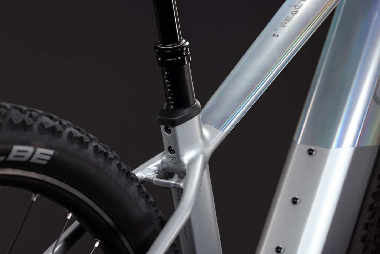 CUBE REACTION HYBRID SLX 800 HARDTAIL eMTB BIKE 2027 PLATINUM 'N' REFLEX