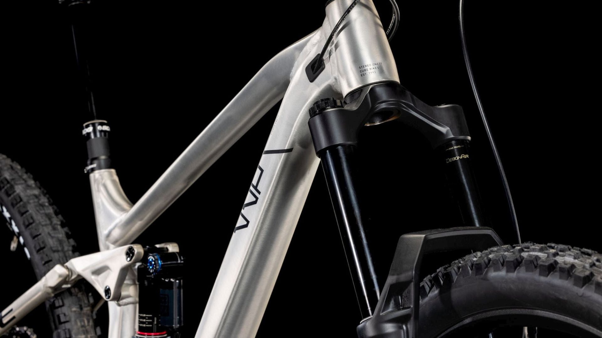 CUBE STEREO ONE77 RACE 29 MTB BIKE 2025 RAWMETAL' N 'BLACK
