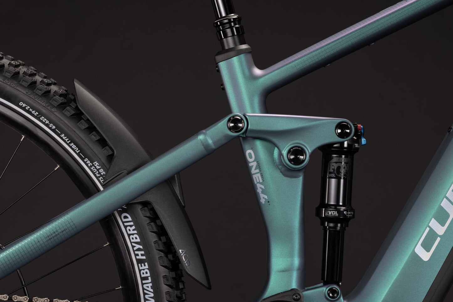 CUBE STEREO HYBRID ONE44 SLX 800 eMTB BIKE 2027 SMARAGDGREY 'N' CHROME
