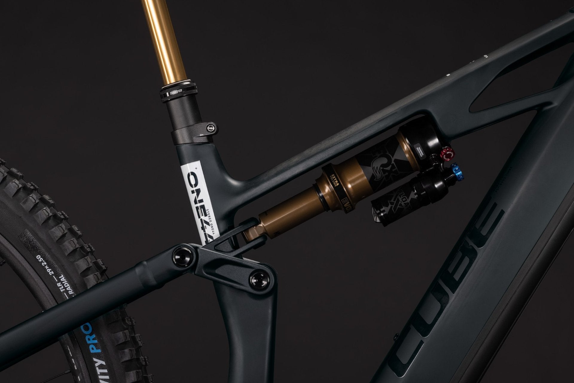 CUBE STEREO HYBRID ONE44 HPC AT 800 eMTB BIKE 2027 CARBON 'N' WHITE
