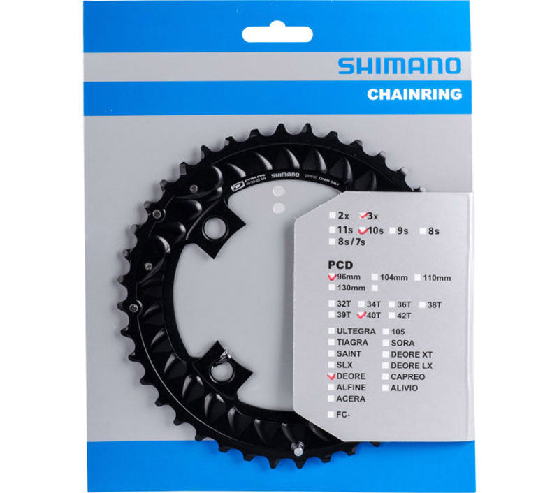SHIMANO DEORE 10-SPEED CHAINRING FOR FC-M6000-3 40/30/22T