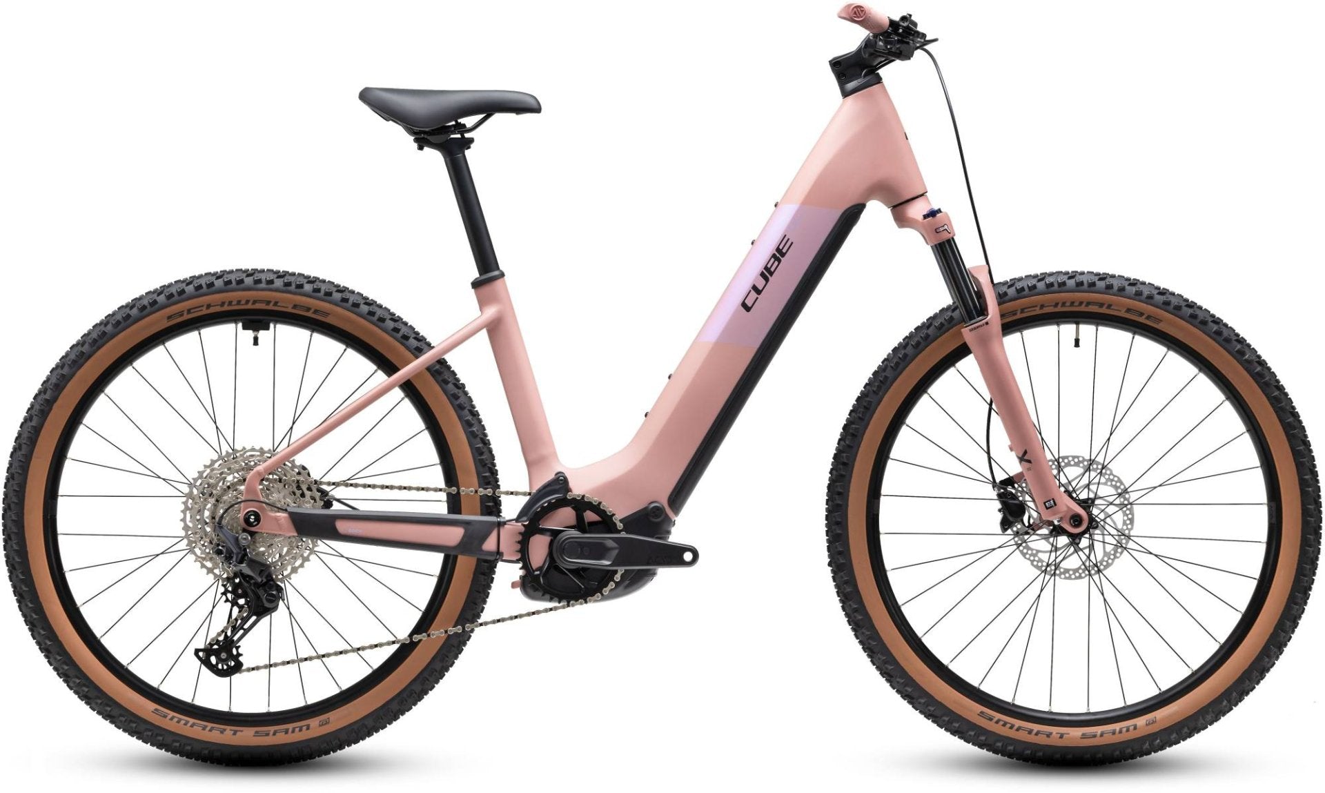 CUBE REACTION HYBRID PERFORMANCE 720 HARDTAIL eMTB BIKE 2027 RUBY 'N' BLACK (EASY ENTRY)