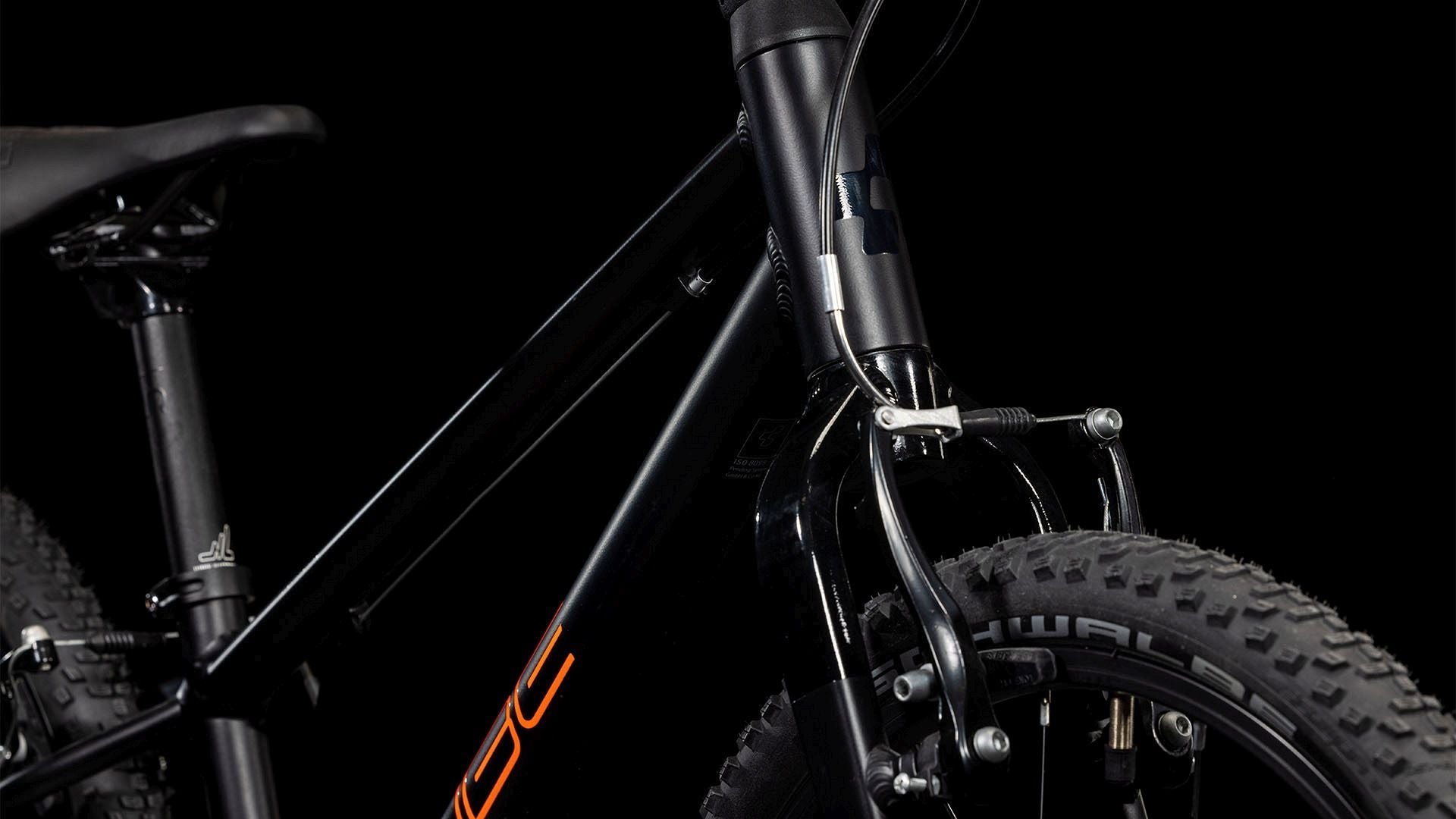 CUBE NUMOVE 180 KID'S MTB BIKE 2025 BLACK' N 'ORANGE