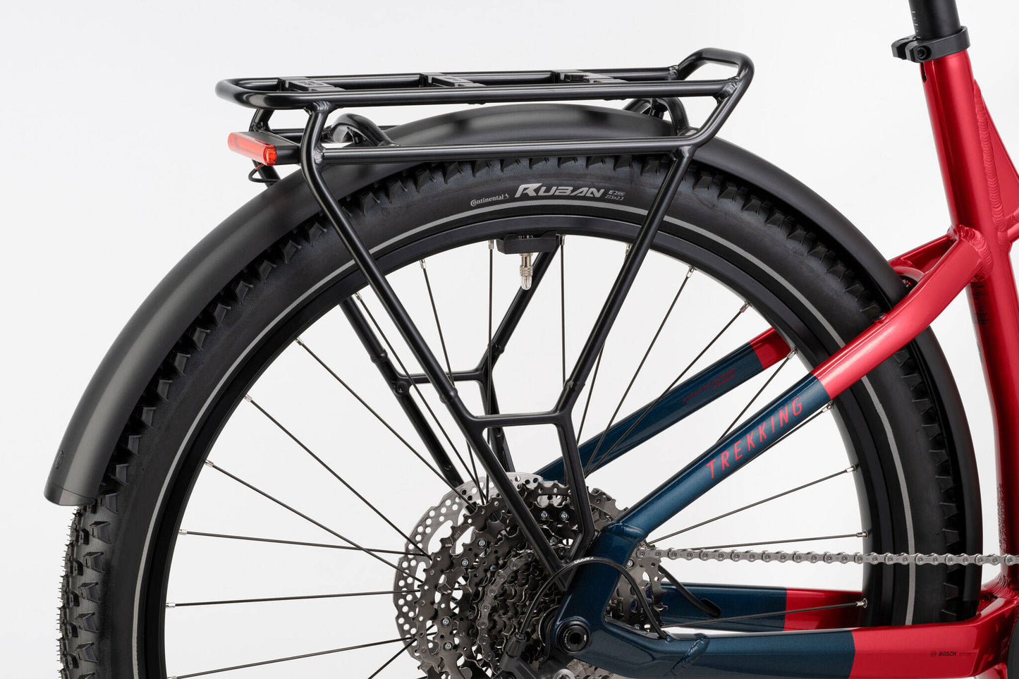 HAIBIKE TREKKING 7 LOW HARDTAIL eMTB BIKE 2025 GLOSS FRUITY RED/BLUE