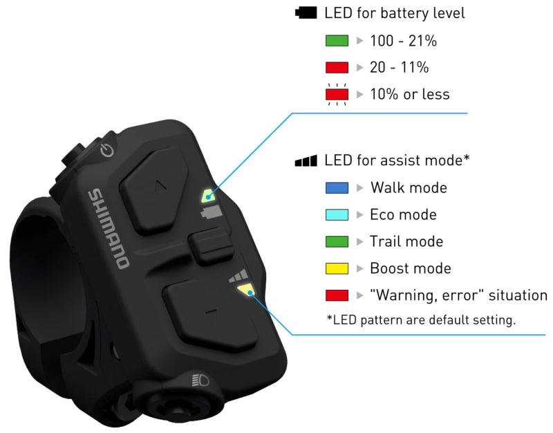SHIMANO STEPS SW-EN600-L SWITCH UNIT LEFT 22.2mm