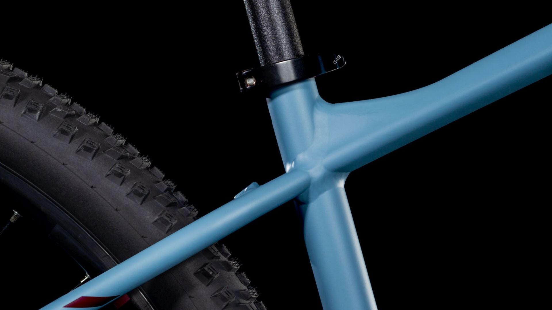 CUBE ATTENTION SLX HARDTAIL MTB BIKE 2025 PIGEONBLUE' N 'RUBYRED