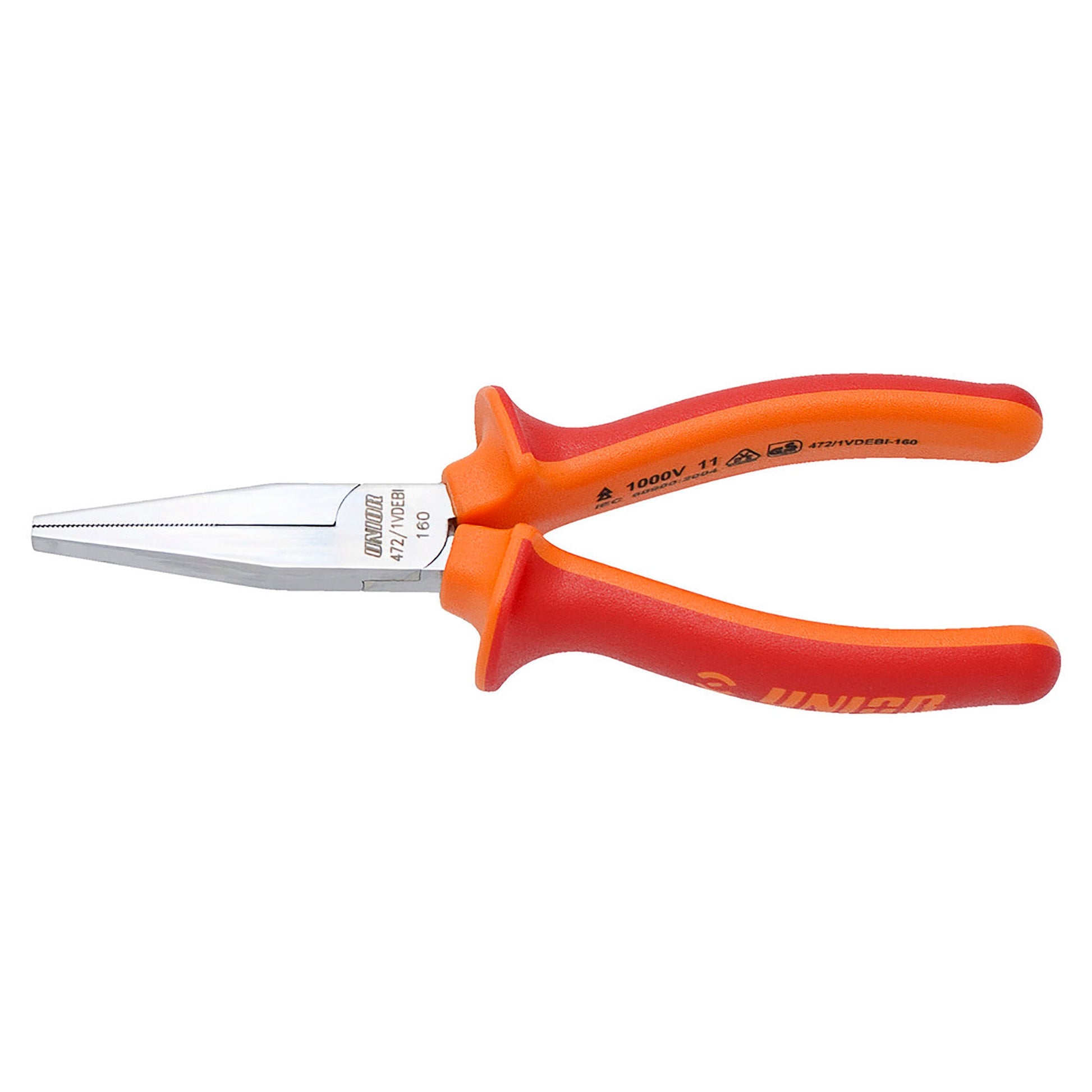 UNIOR LONG FLAT NOSE PLIERS 160mm