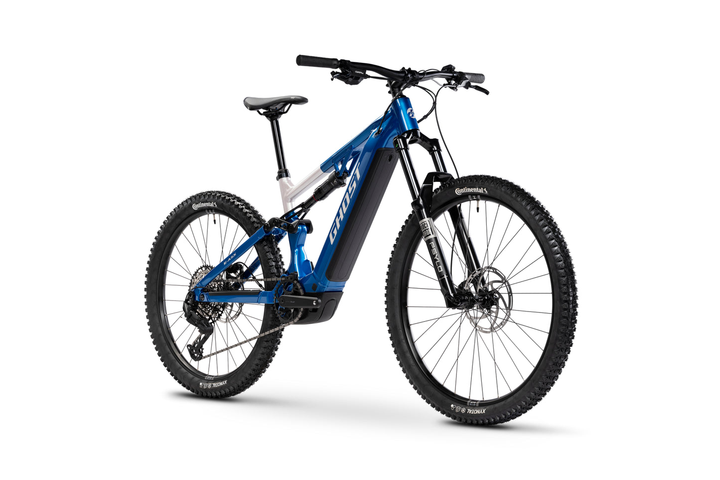 GHOST E-ASX UNIVERSAL FS eMTB BIKE 2026 CANDY BLUE/COFFEE ARTIC DUST