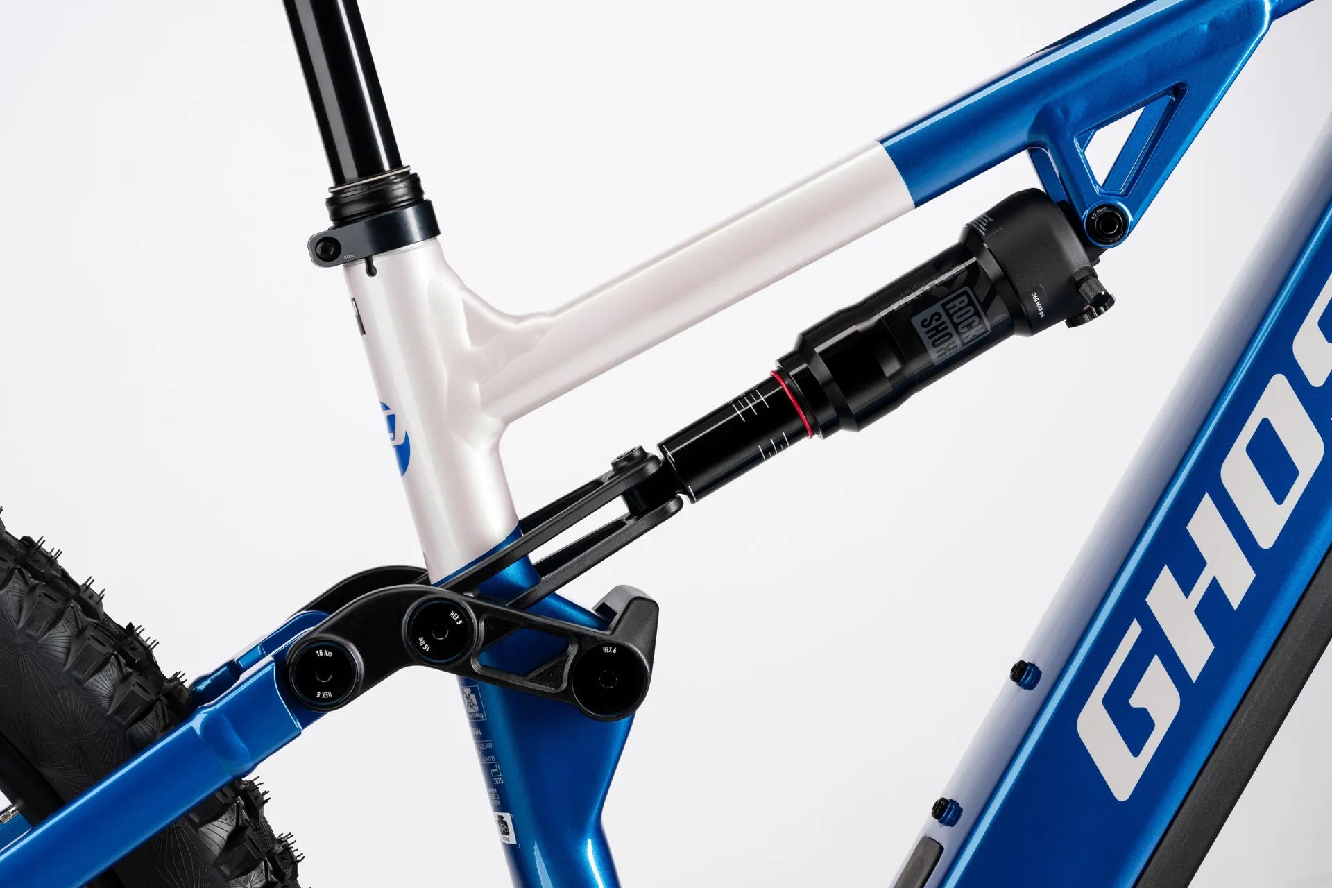 GHOST E-ASX UNIVERSAL FS eMTB BIKE 2026 CANDY BLUE/COFFEE ARTIC DUST