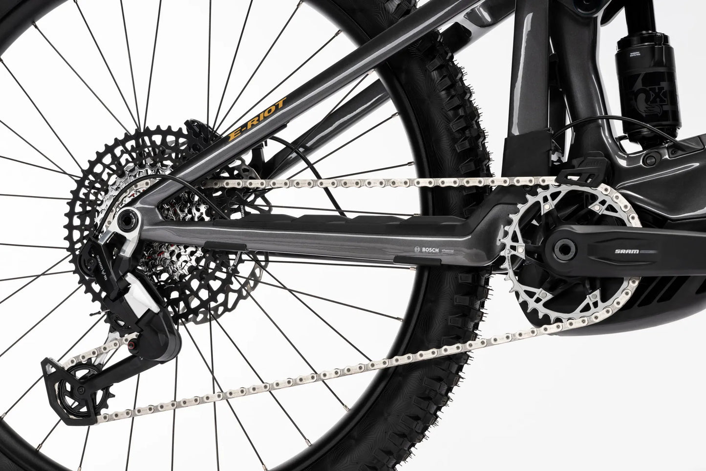 GHOST E-RIOT CF PRO FS eMTB BIKE 2026 HEAVY METAL/DEEP COFFEE