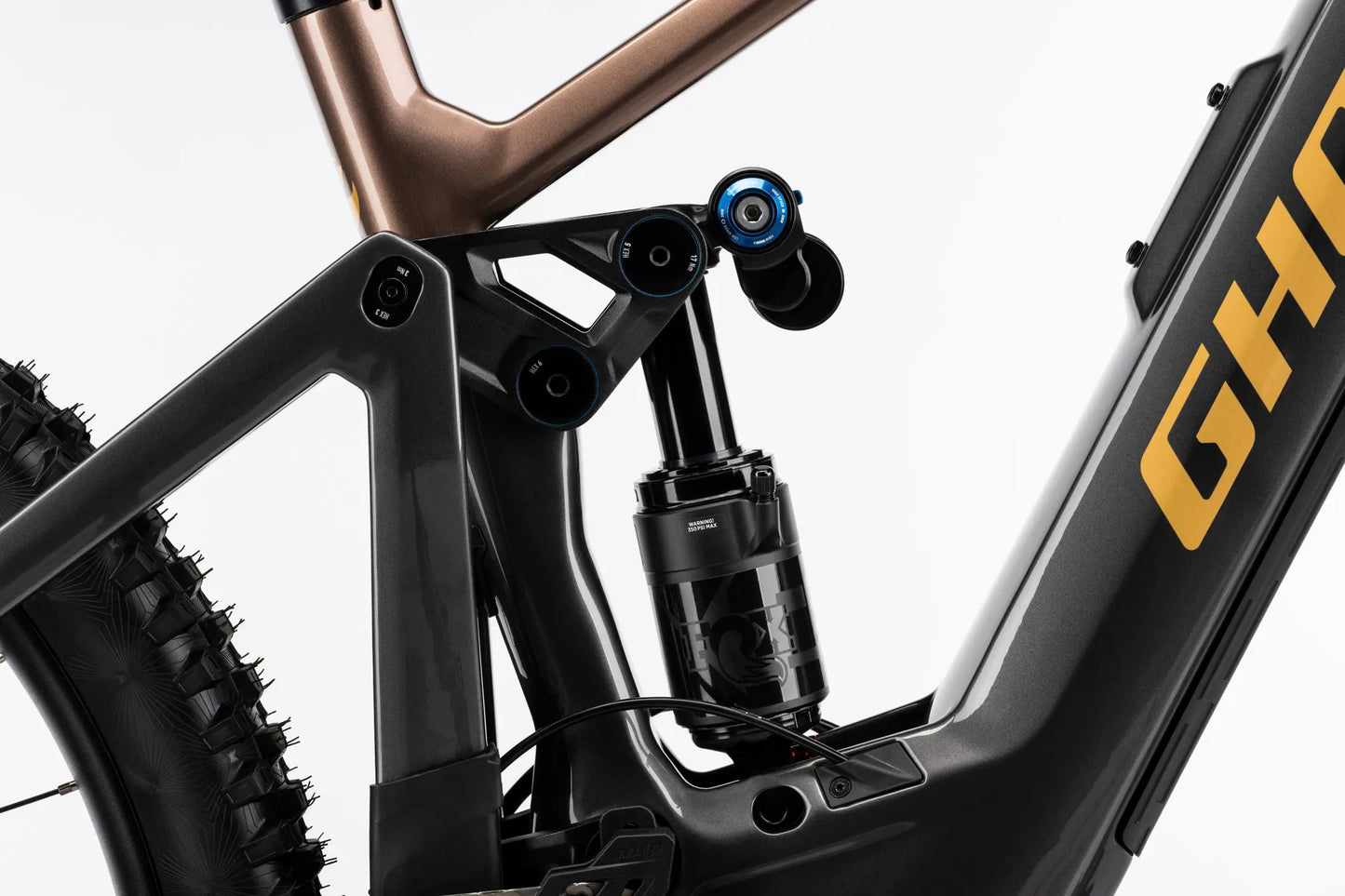 GHOST E-RIOT CF PRO FS eMTB BIKE 2026 HEAVY METAL/DEEP COFFEE