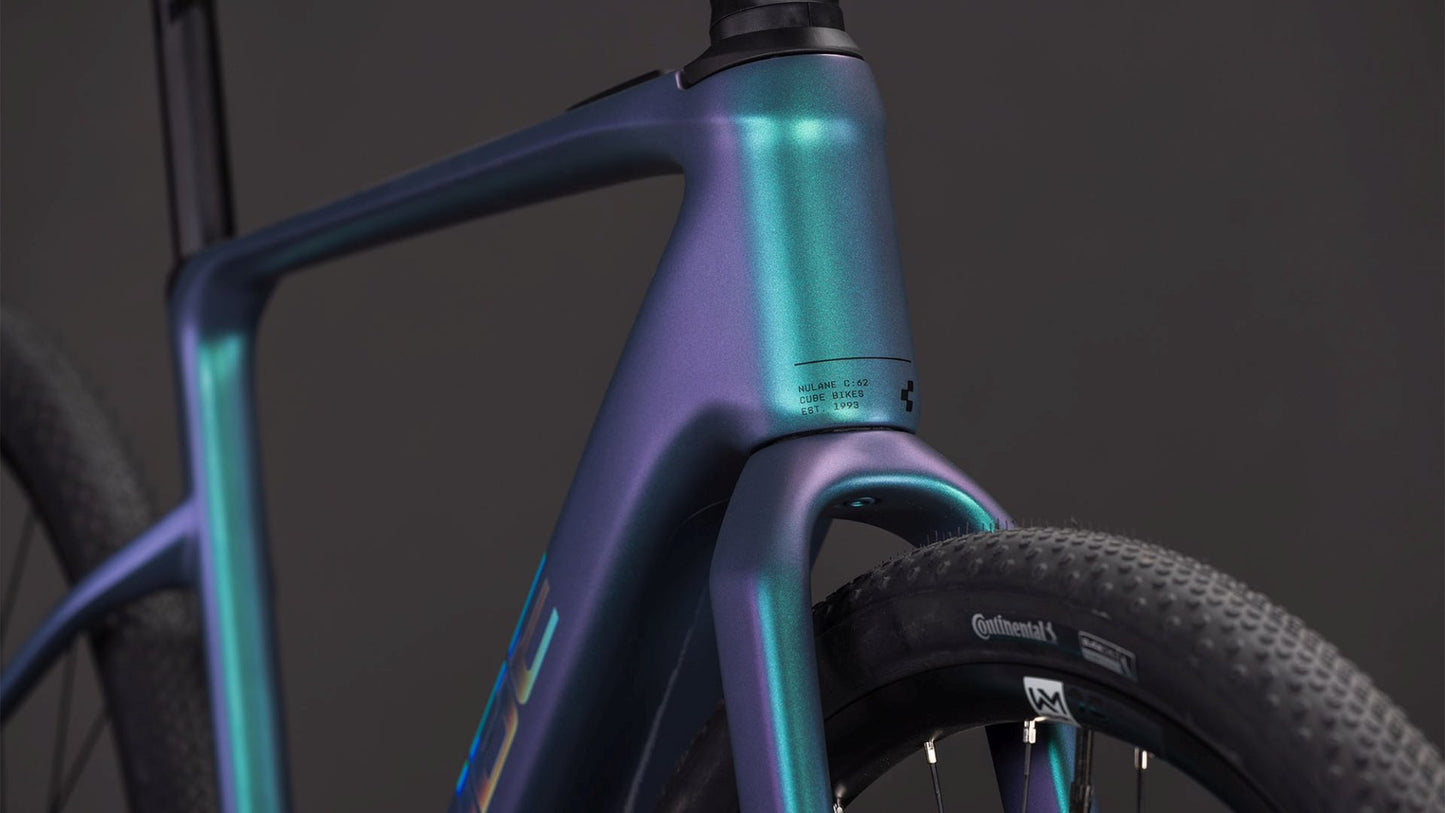 CUBE NULANE HYBRID C:62 SLX 400X eGRAVEL BIKE 2026 POLARLIGHT' N 'PRISM