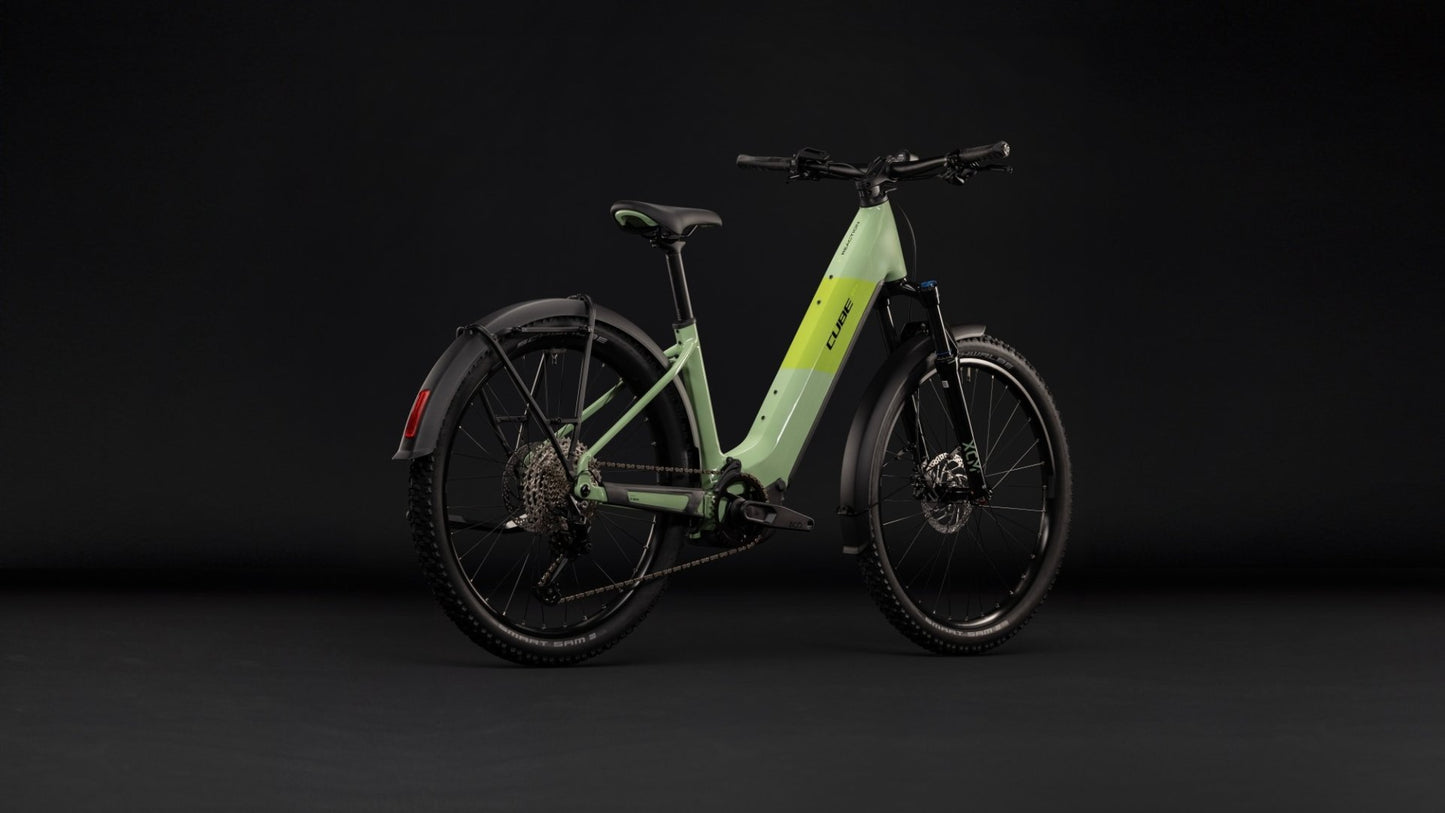 CUBE REACTION HYBRID ONE 720 FE HARDTAIL eMTB BIKE 2027 CACTUS 'N' BLACK (EASY ENTRY)