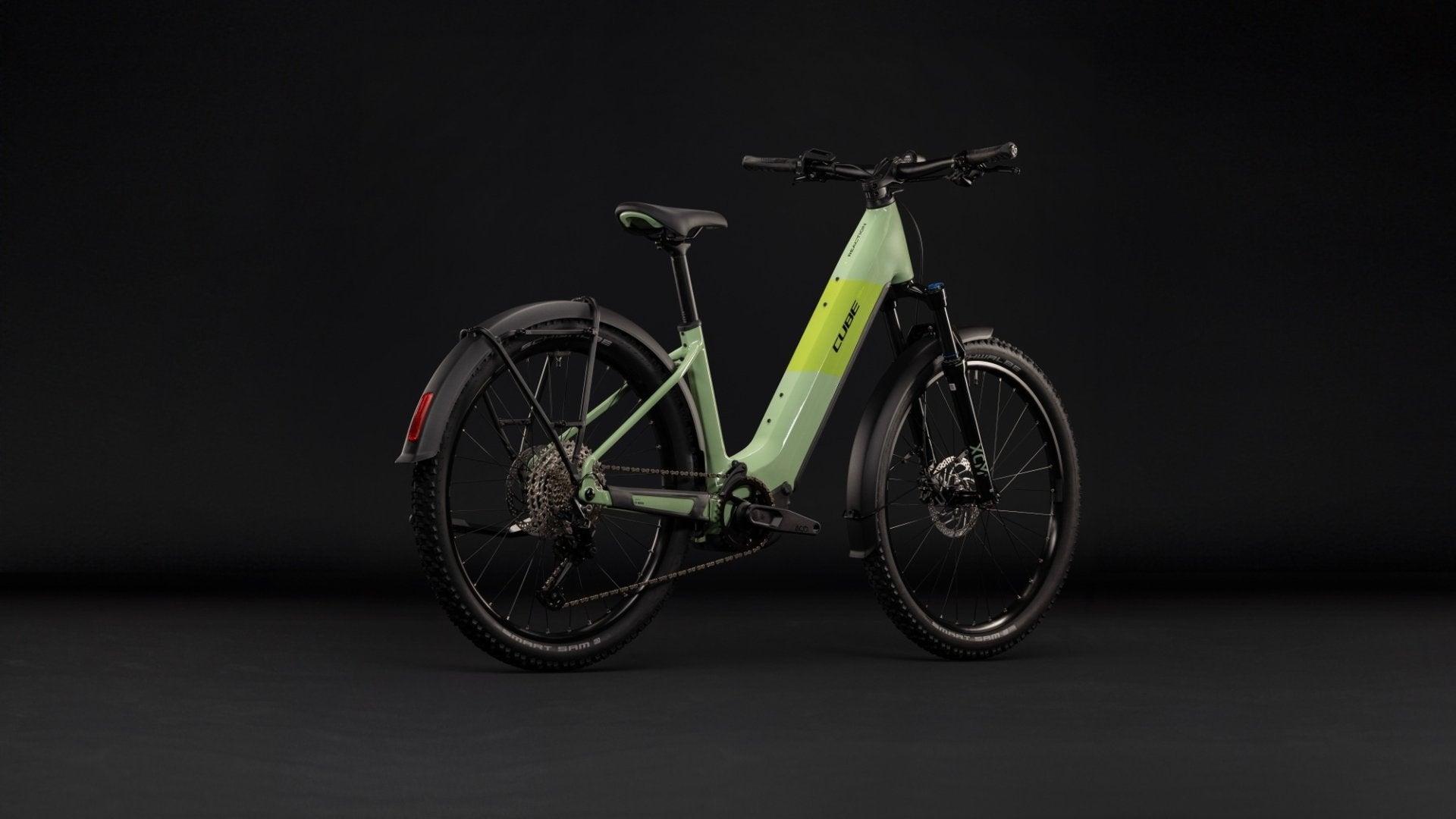 CUBE REACTION HYBRID ONE 720 FE HARDTAIL eMTB BIKE 2027 CACTUS 'N' BLACK (EASY ENTRY)