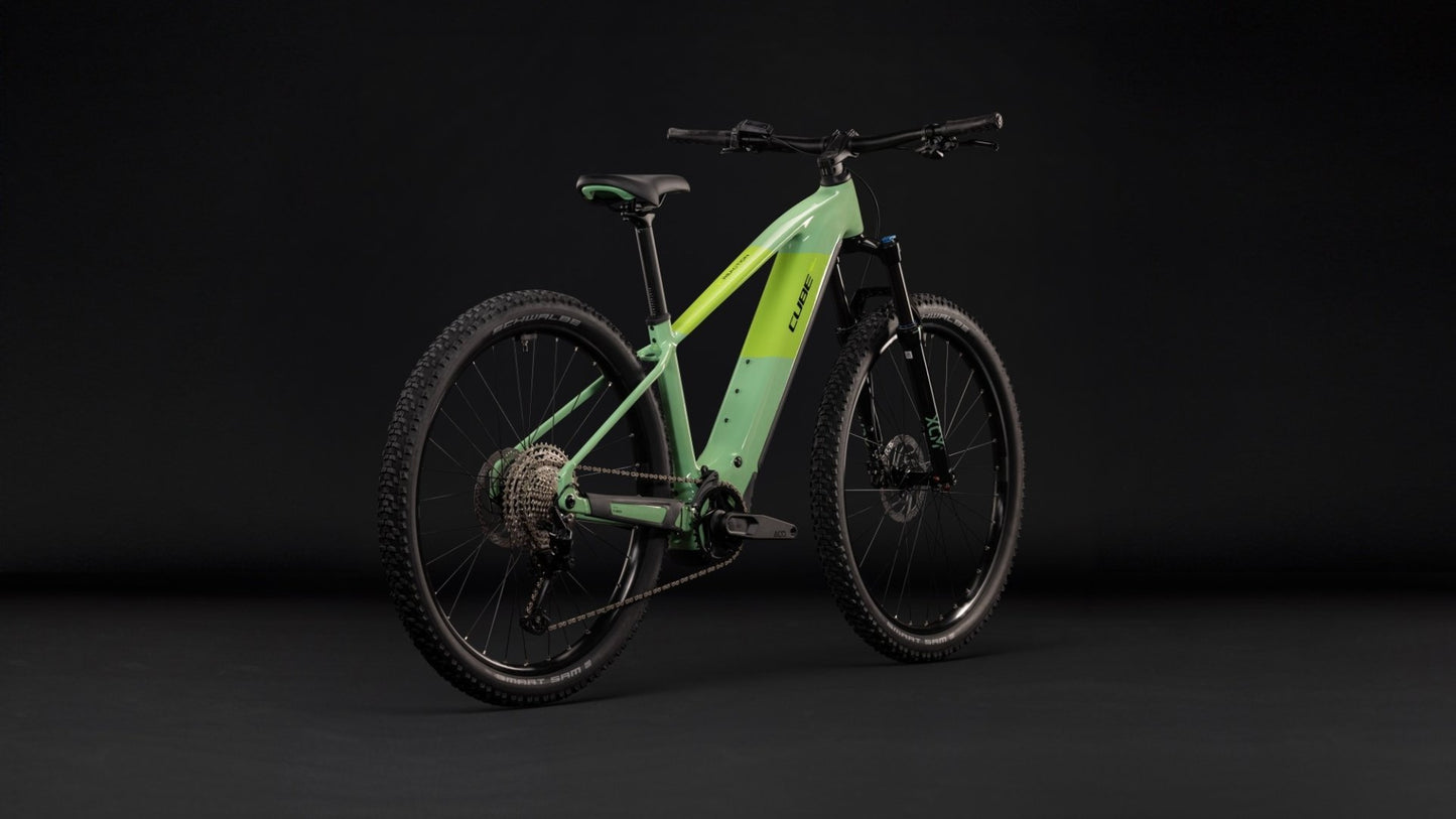 CUBE REACTION HYBRID ONE 720 HARDTAIL eMTB BIKE 2027 CACTUS 'N' BLACK