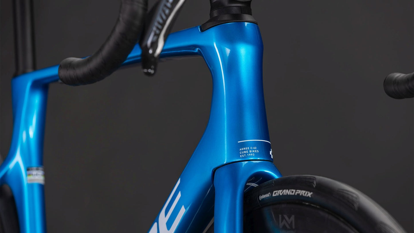 CUBE AGREE C:62 EX ROAD BIKE 2026 TOPASBLUE' N 'WHITE