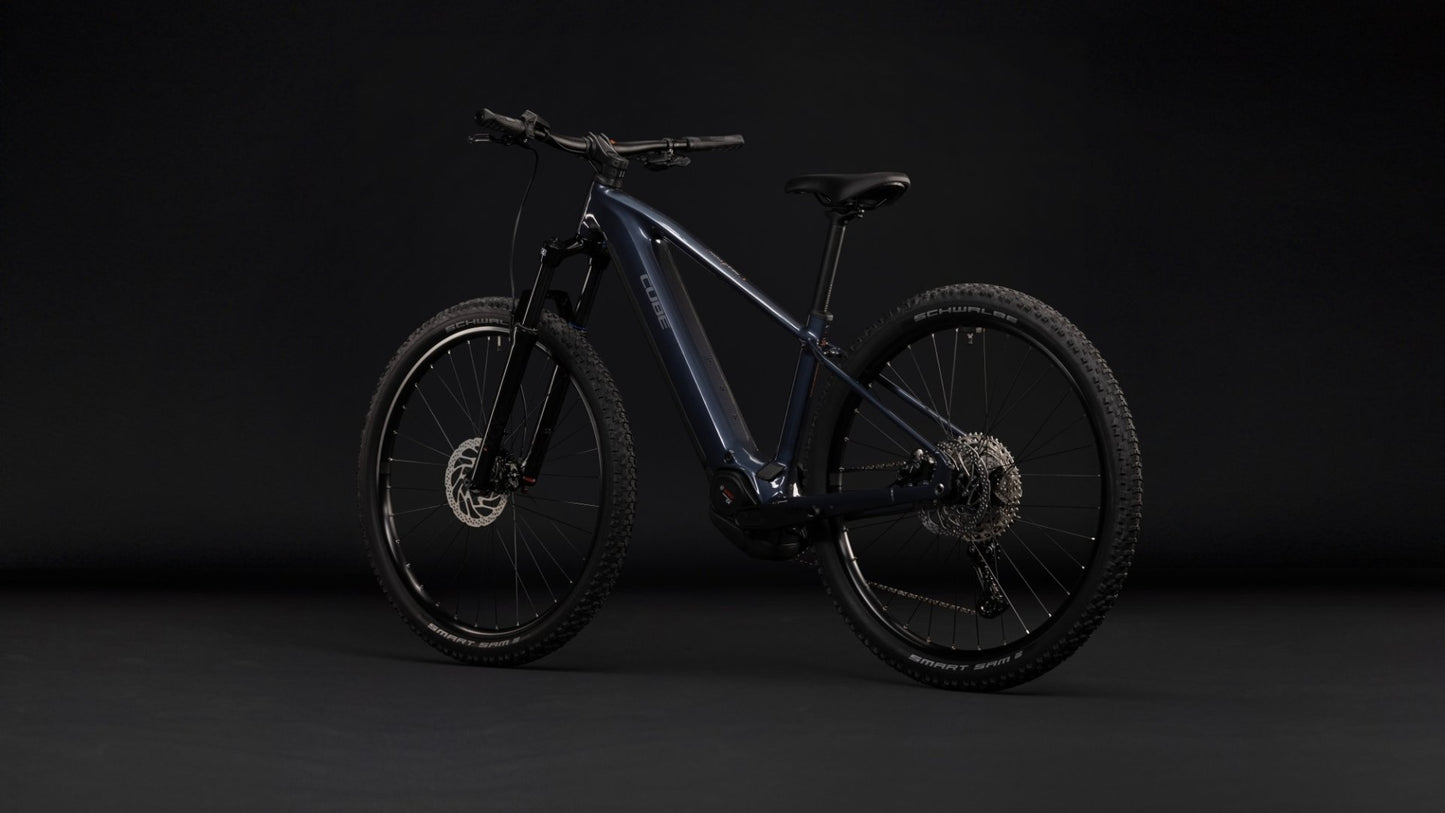 CUBE REACTION HYBRID ONE 720 HARDTAIL eMTB BIKE 2027 OOLONGGREY 'N' REFLEX