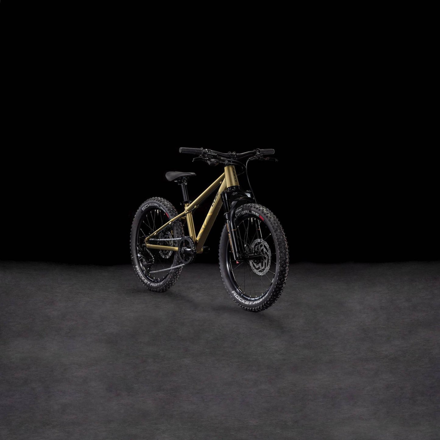 CUBE REACTION 200 TM KID'S MTB BIKE 2026 GOLDENLIME' N 'BLACK