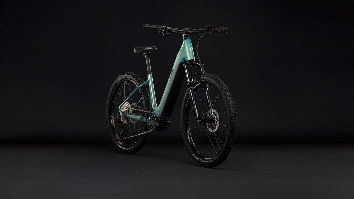 CUBE REACTION HYBRID PERFORMANCE 720 HARDTAIL eMTB BIKE 2027 MALDIVIAN 'N' BLACK (EASY ENTRY)