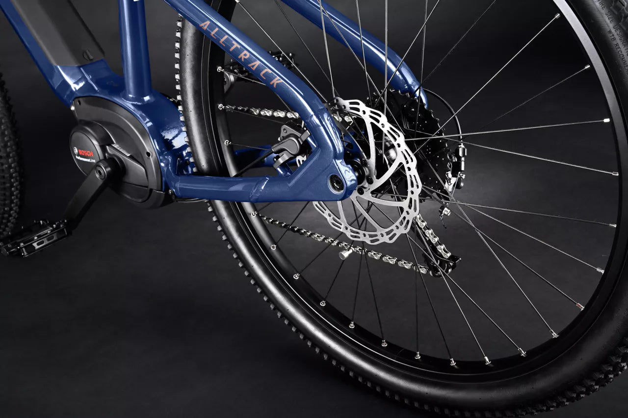 HAIBIKE ALLTRACK 4 HARDTAIL eMTB BIKE 2025 GLOSS COOL BLUE/LEATHER