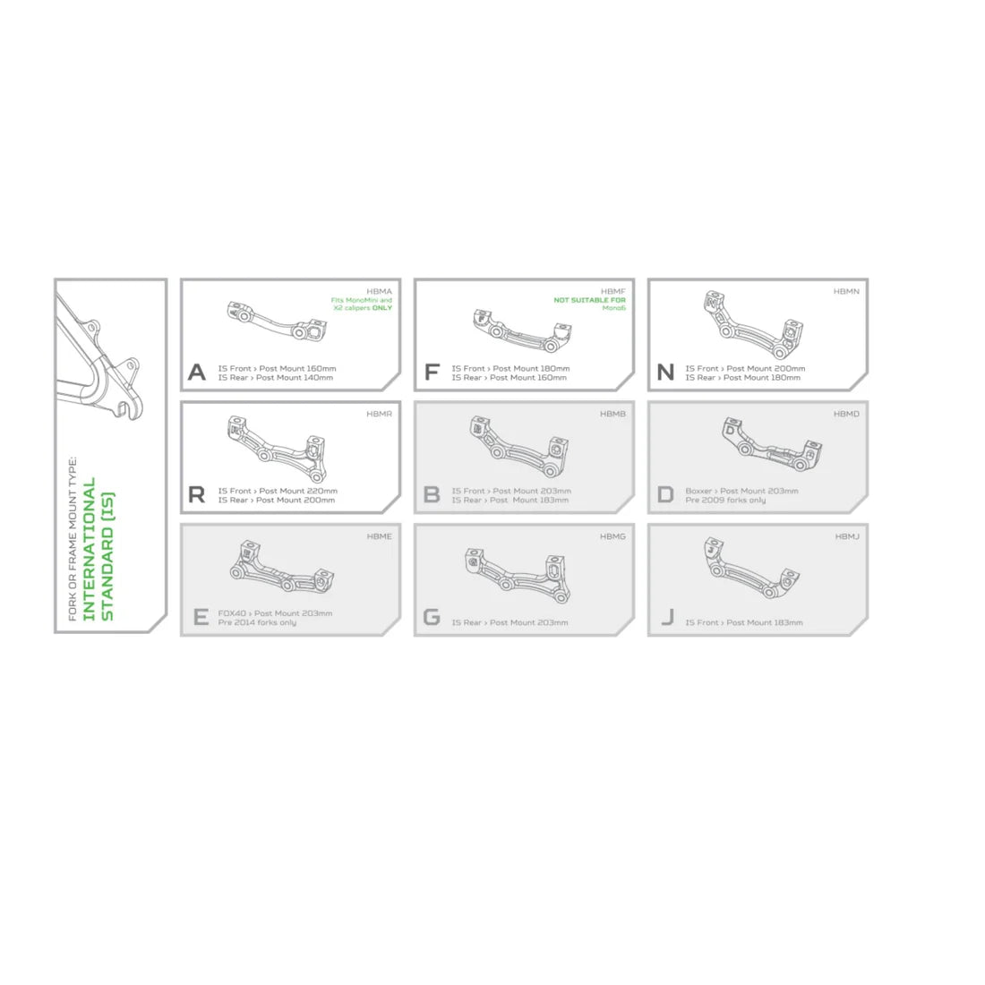 HOPE DISC BRAKE MOUNT ADAPTER SILVER