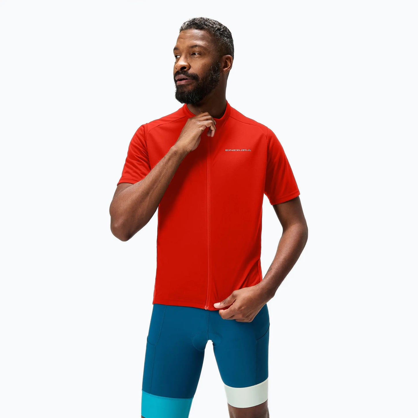 ENDURA LOOP ZIPPED JERSEY FLAME RED