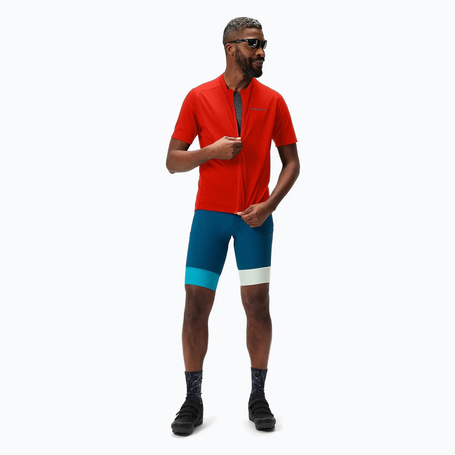 ENDURA LOOP ZIPPED JERSEY FLAME RED