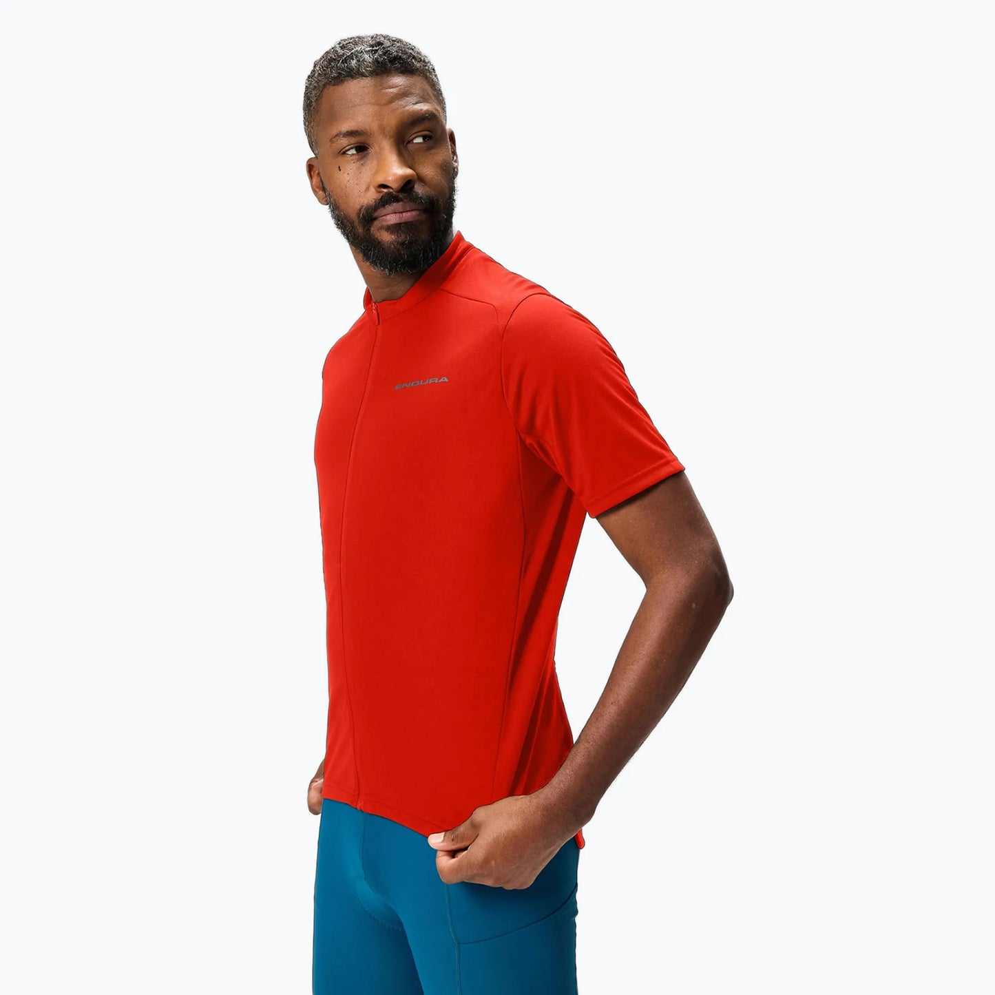 ENDURA LOOP ZIPPED JERSEY FLAME RED