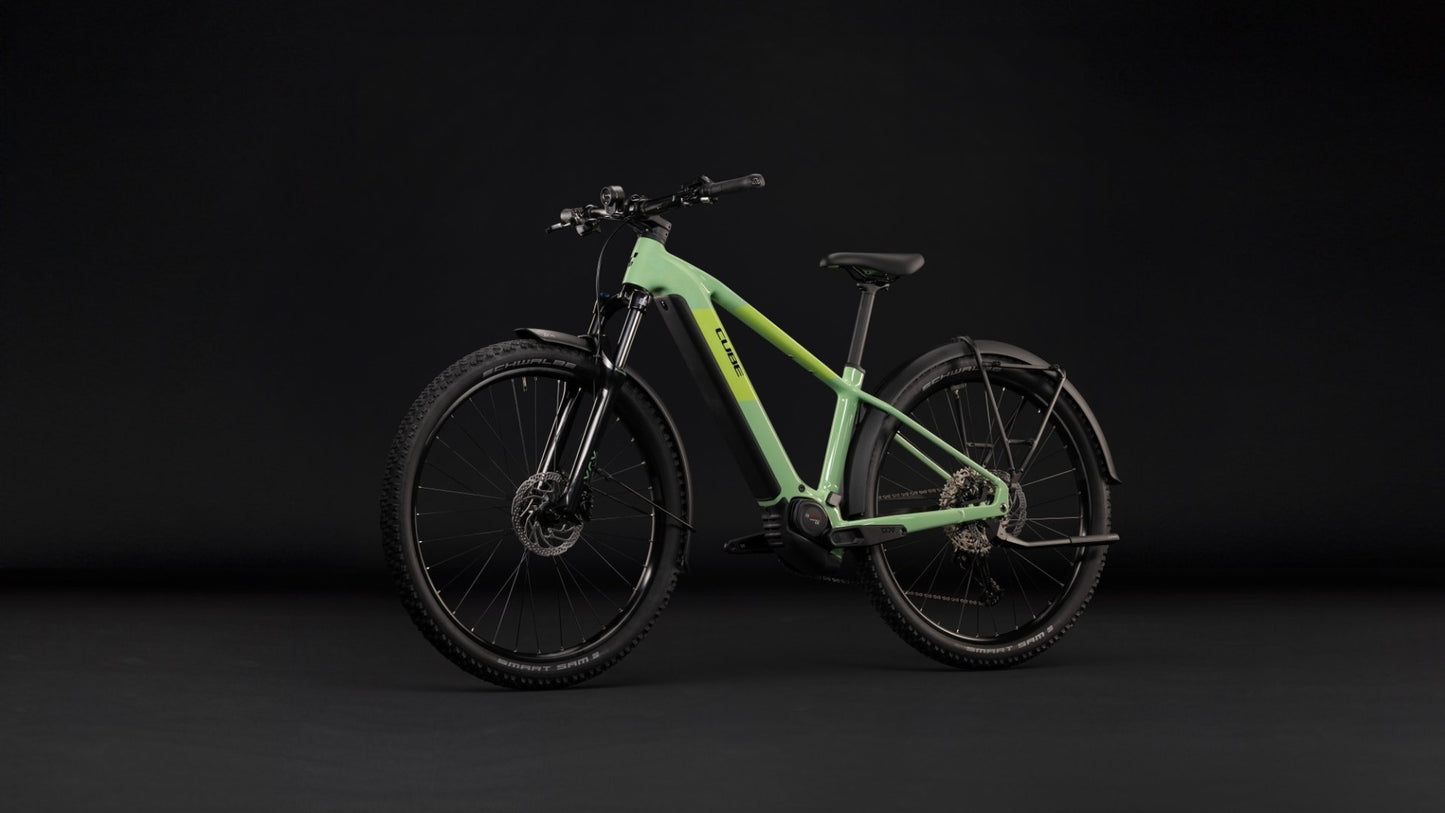 CUBE REACTION HYBRID ONE 720 FE HARDTAIL eMTB BIKE 2027 CACTUS 'N' BLACK