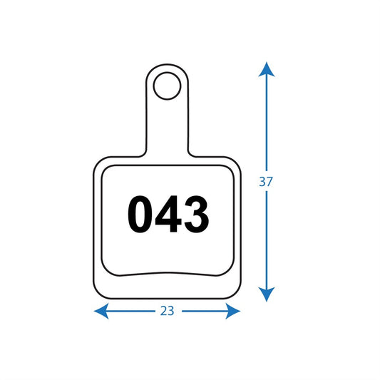 RWD R043 DISC BRAKE PADS FOR TEKTRO AURIGA SUB/PARABOX ORGANIC
