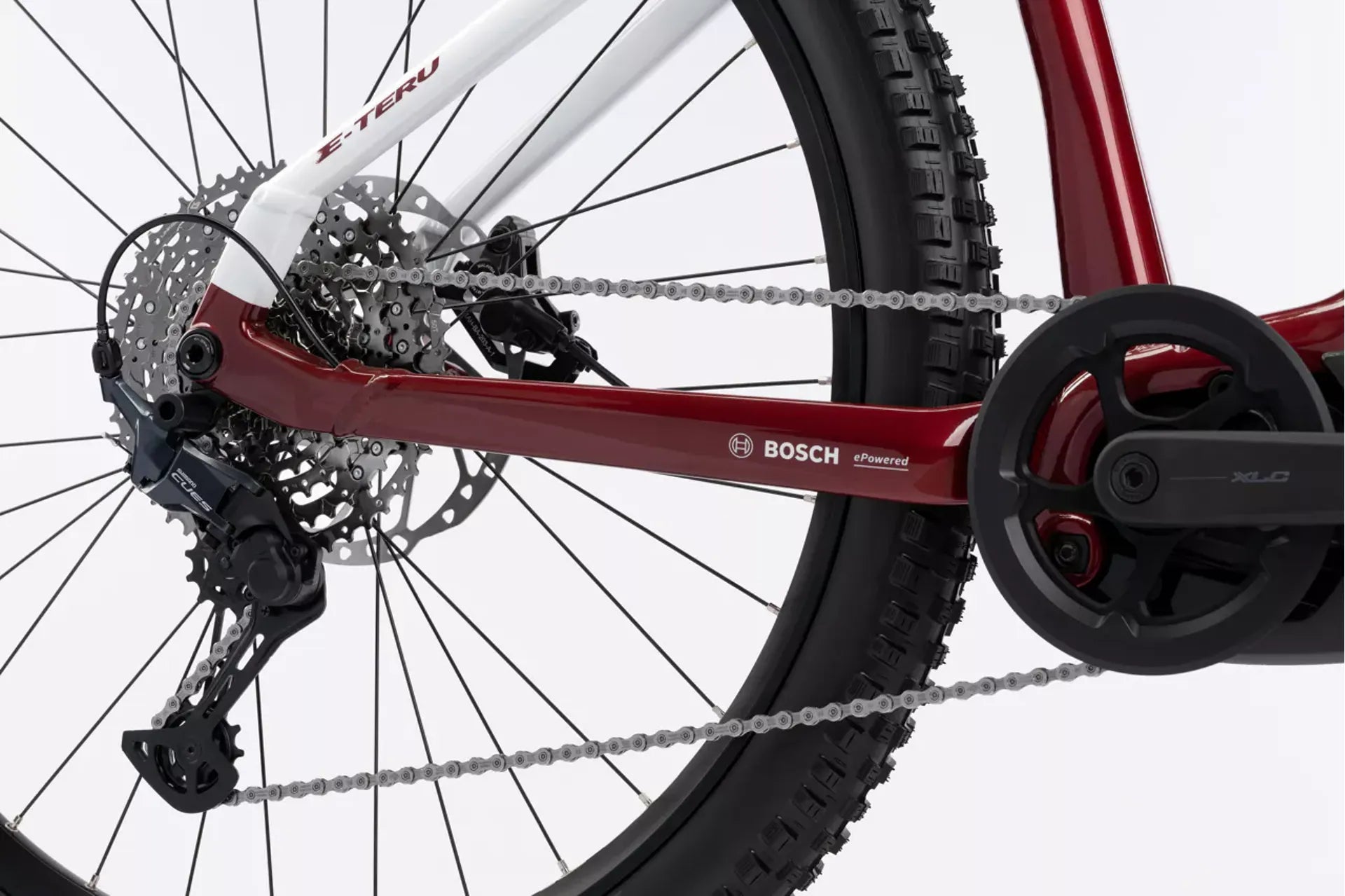 GHOST E-TERU ADVANCED HARDTAIL eMTB BIKE 2026 CARBON RED/CHILLI WHITE