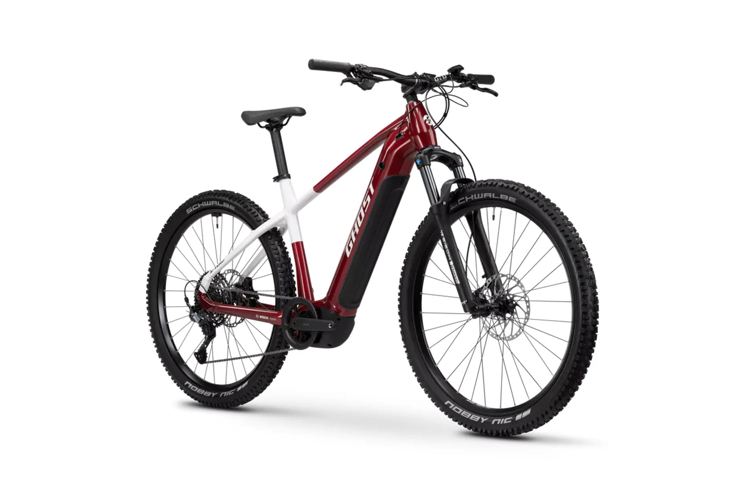 GHOST E-TERU ADVANCED HARDTAIL eMTB BIKE 2026 CARBON RED/CHILLI WHITE